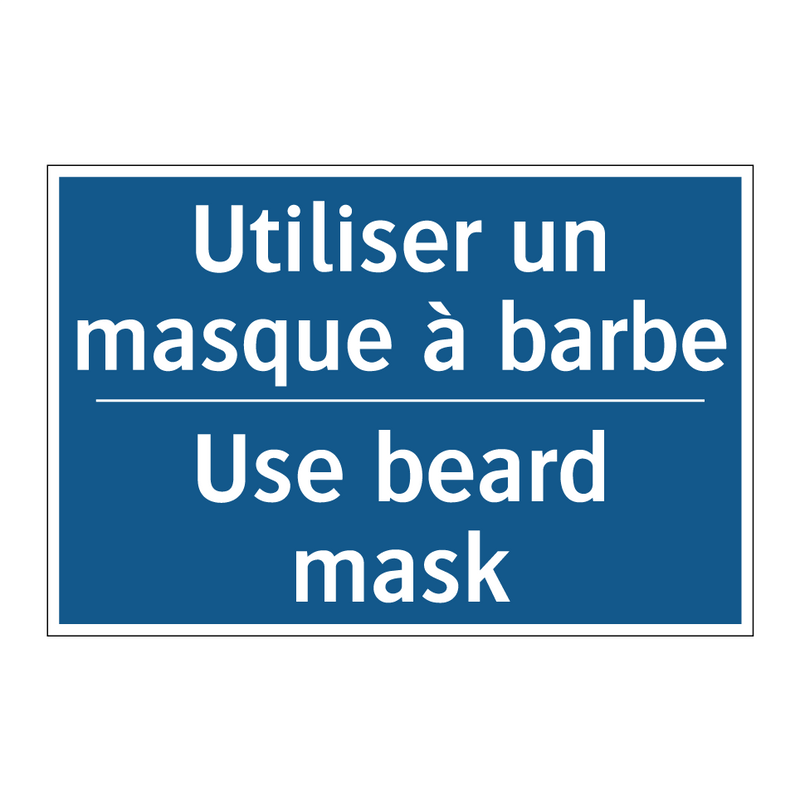 Utiliser un masque à barbe - Use beard mask