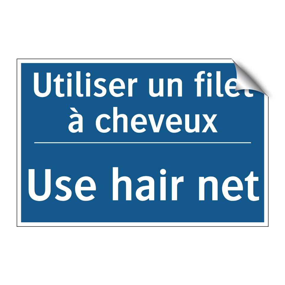 Utiliser un filet à cheveux - Use hair net
