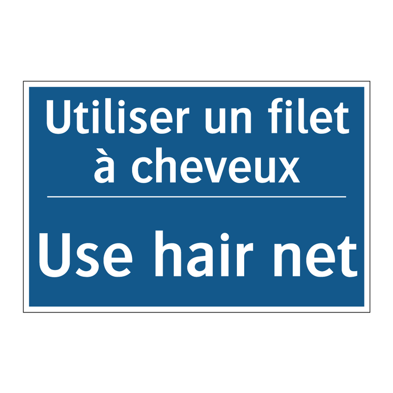 Utiliser un filet à cheveux - Use hair net