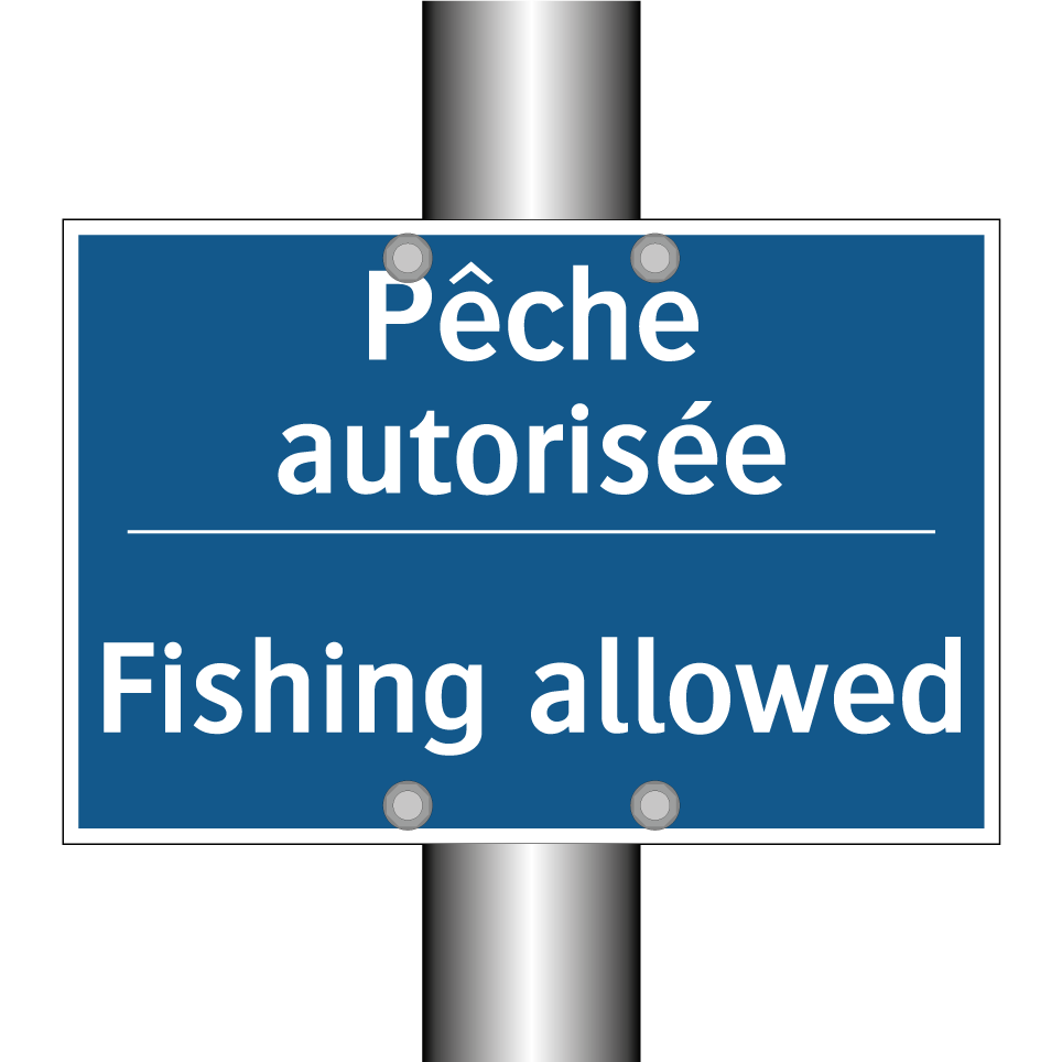 Pêche autorisée - Fishing allowed