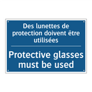 Des lunettes de protection doivent  /.../ - Protective glasses must be used /.../