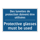Des lunettes de protection doivent  /.../ - Protective glasses must be used /.../