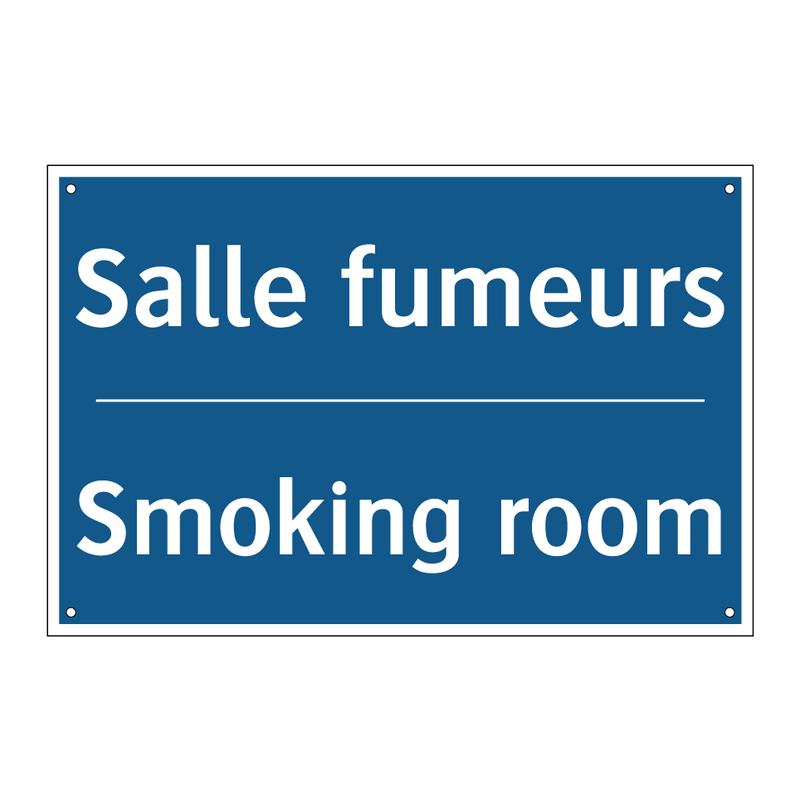 Salle fumeurs - Smoking room
