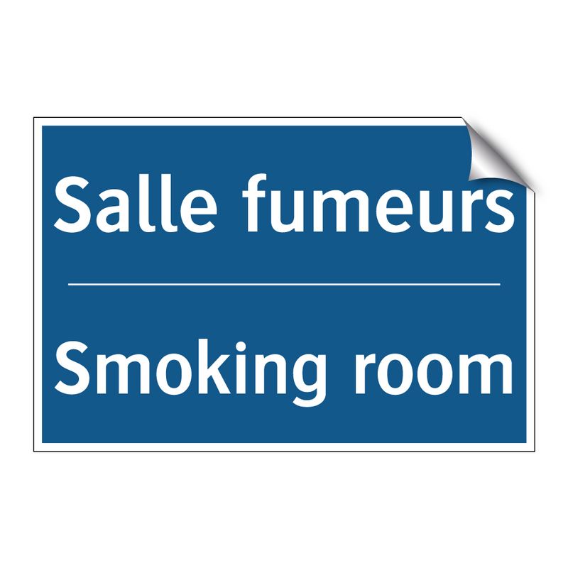 Salle fumeurs - Smoking room