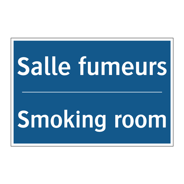 Salle fumeurs - Smoking room