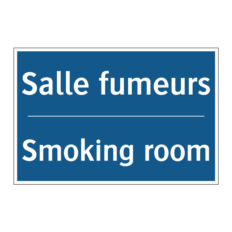 Salle fumeurs - Smoking room