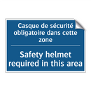 Casque de sécurité obligatoire  /.../ - Safety helmet required in this  /.../