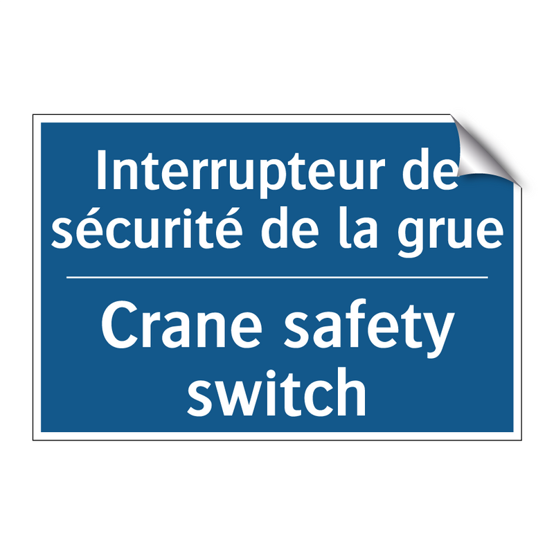 Interrupteur de sécurité de la  /.../ - Crane safety switch