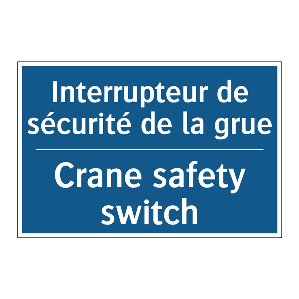 Interrupteur de sécurité de la  /.../ - Crane safety switch