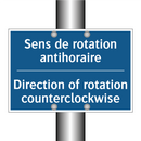 Sens de rotation antihoraire - Direction of rotation counterclockwise /.../