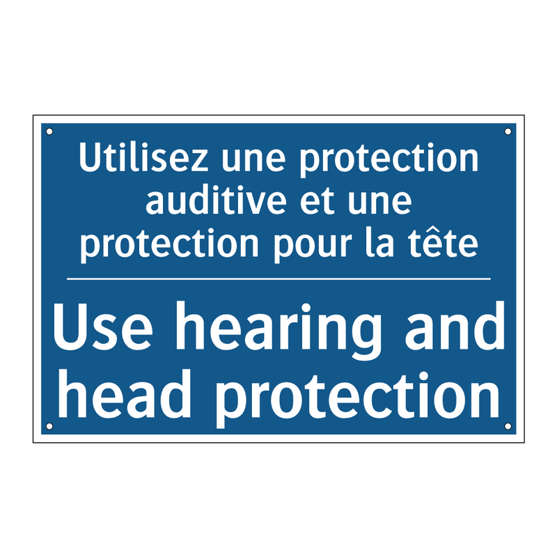 Utilisez une protection auditive  /.../ - Use hearing and head protection /.../