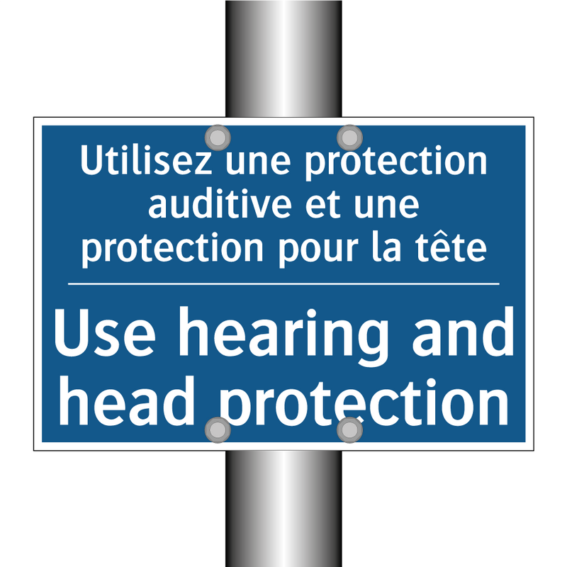 Utilisez une protection auditive  /.../ - Use hearing and head protection /.../