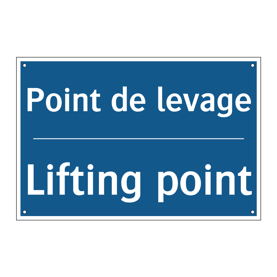 Point de levage - Lifting point