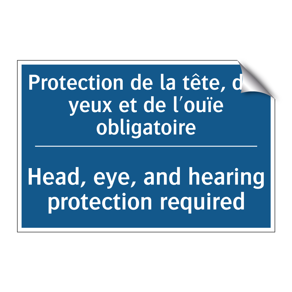 Protection de la tête, des yeux  /.../ - Head, eye, and hearing protection  /.../