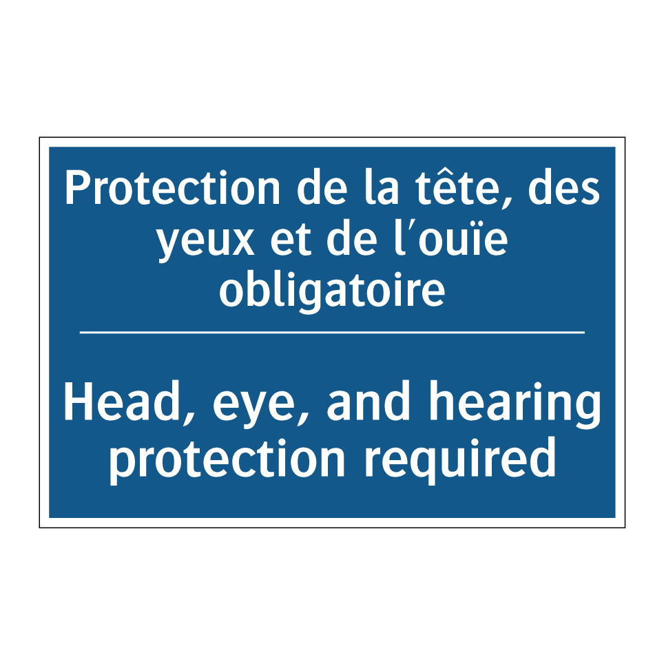 Protection de la tête, des yeux  /.../ - Head, eye, and hearing protection  /.../