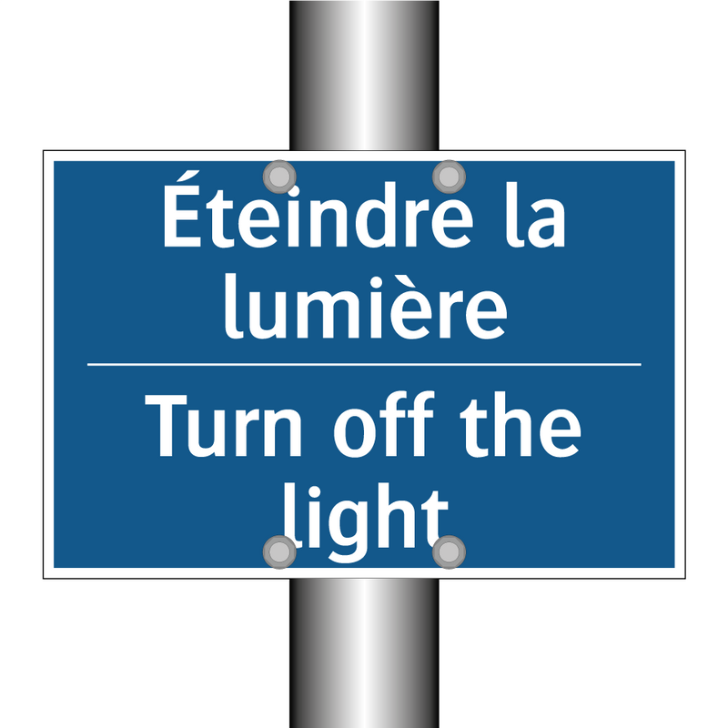 Éteindre la lumière - Turn off the light