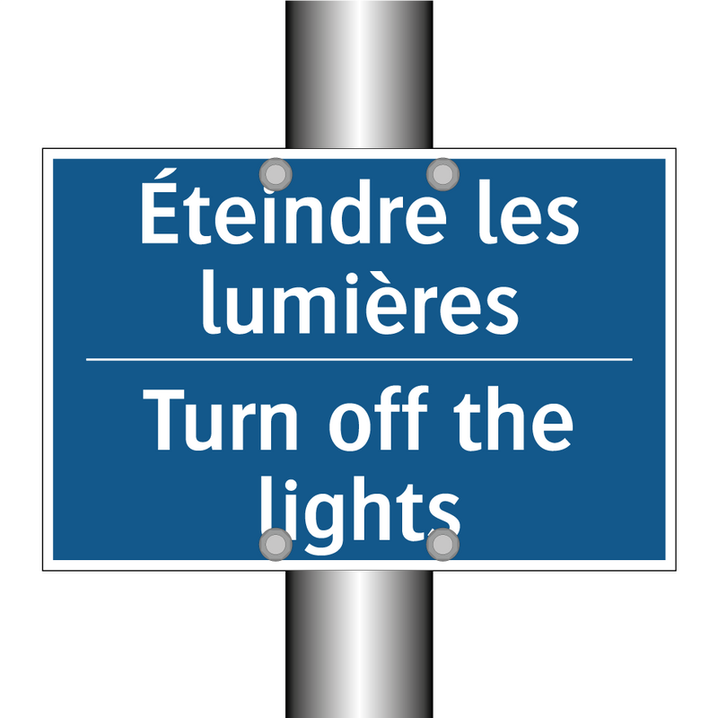Éteindre les lumières - Turn off the lights