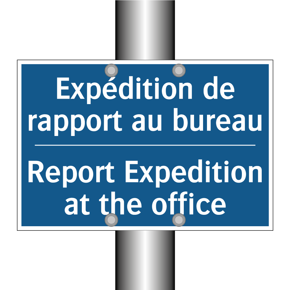Expédition de rapport au bureau /.../ - Report Expedition at the office /.../