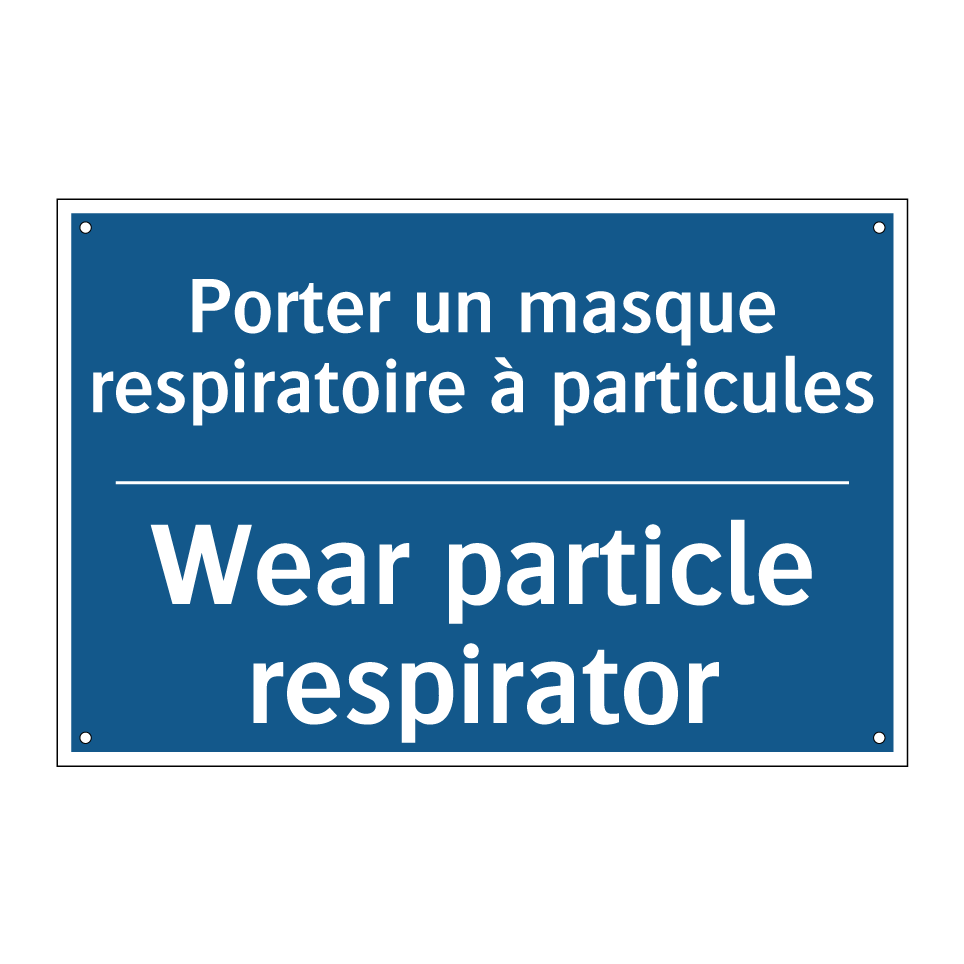 Porter un masque respiratoire  /.../ - Wear particle respirator