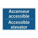 Ascenseur accessible - Accessible elevator