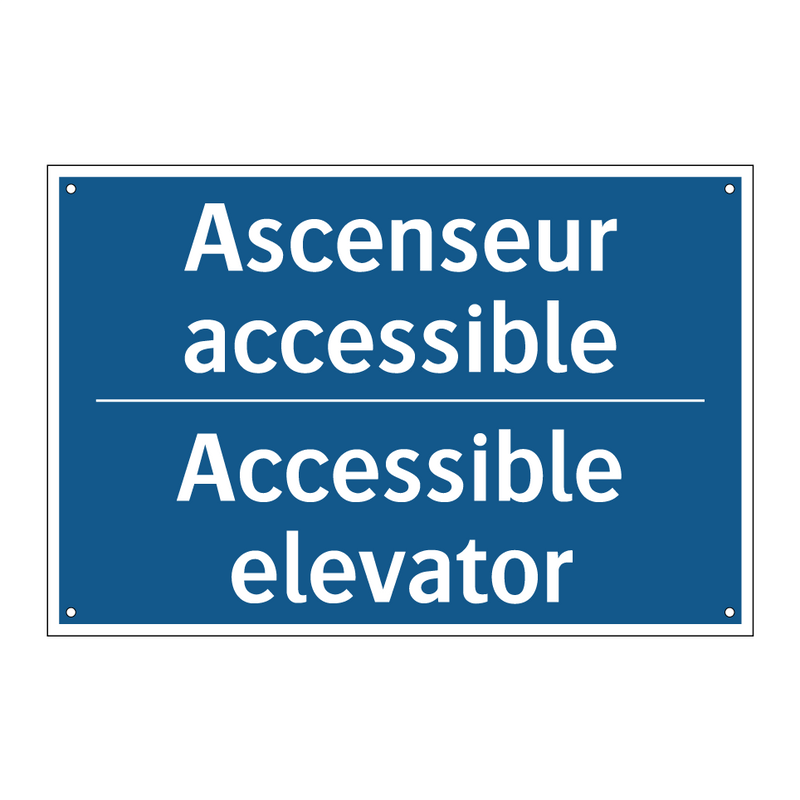 Ascenseur accessible - Accessible elevator