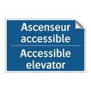 Ascenseur accessible - Accessible elevator
