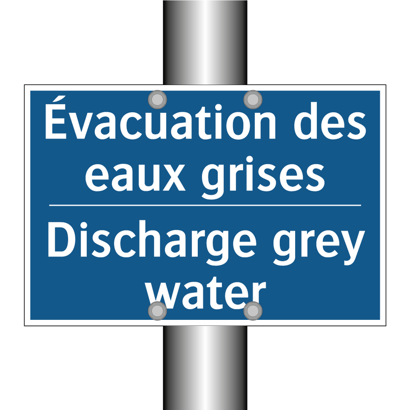 Évacuation des eaux grises - Discharge grey water