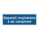 Appareil respiratoire à air comprimé