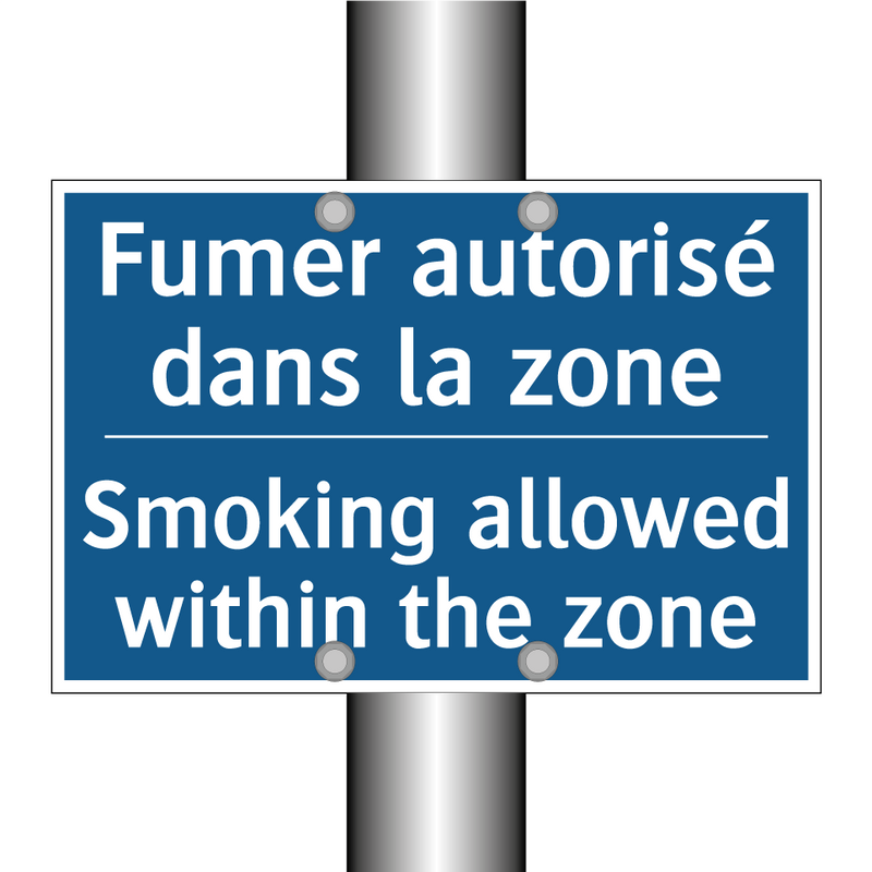 Fumer autorisé dans la zone - Smoking allowed within the zone /.../