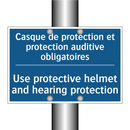 Casque de protection et protection  /.../ - Use protective helmet and hearing  /.../