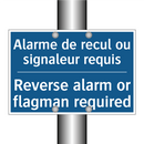 Alarme de recul ou signaleur requis /.../ - Reverse alarm or flagman required /.../