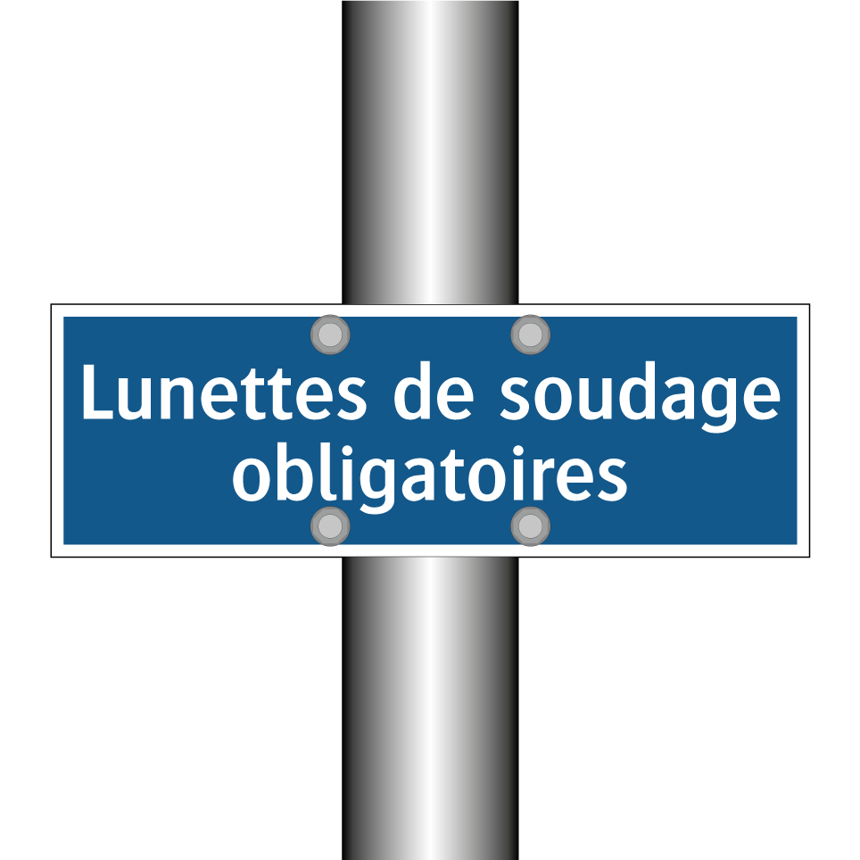 Lunettes de soudage obligatoires