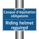 Casque d'équitation obligatoire /.../ - Riding helmet required