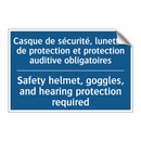 Casque de sécurité, lunettes de  /.../ - Safety helmet, goggles, and hearing  /.../