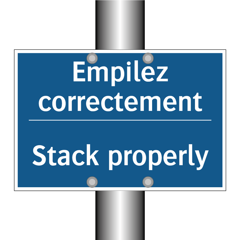 Empilez correctement - Stack properly
