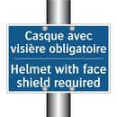 Casque avec visière obligatoire /.../ - Helmet with face shield required /.../