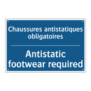 Chaussures antistatiques obligatoires /.../ - Antistatic footwear required