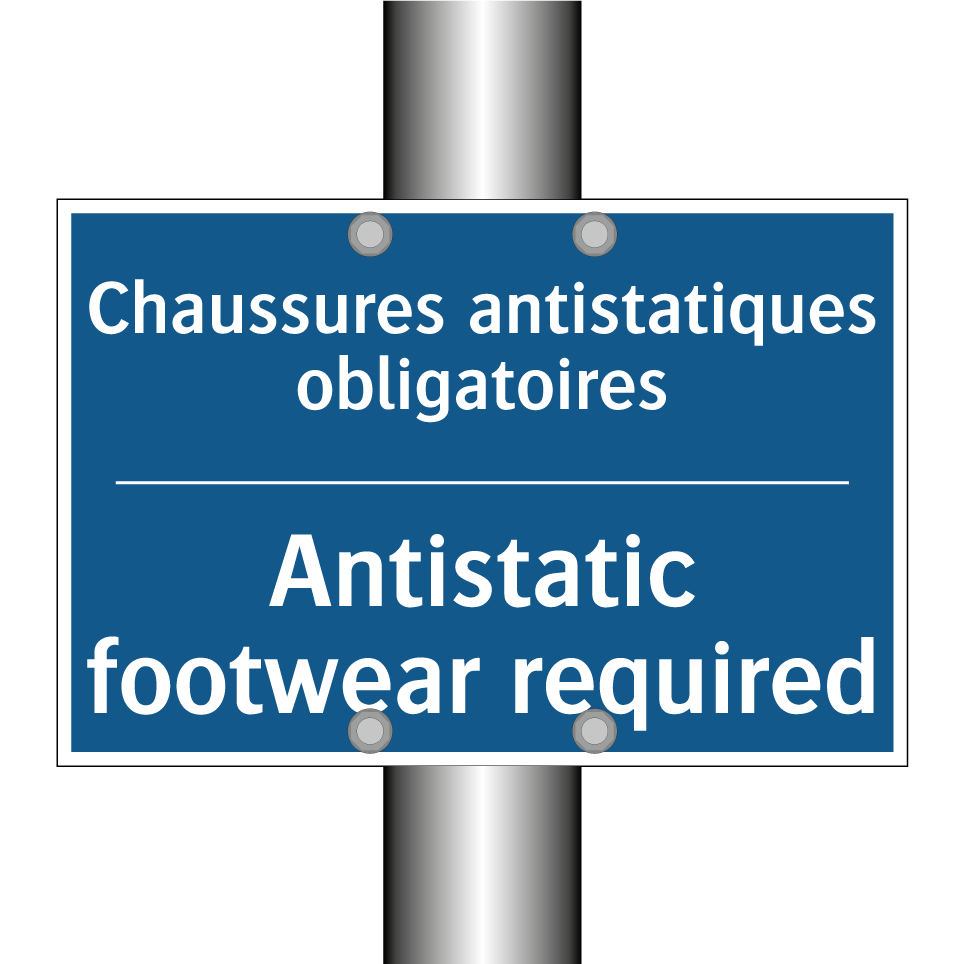 Chaussures antistatiques obligatoires /.../ - Antistatic footwear required