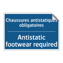 Chaussures antistatiques obligatoires /.../ - Antistatic footwear required