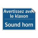 Avertissez avec le klaxon - Sound horn