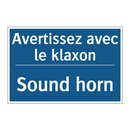 Avertissez avec le klaxon - Sound horn