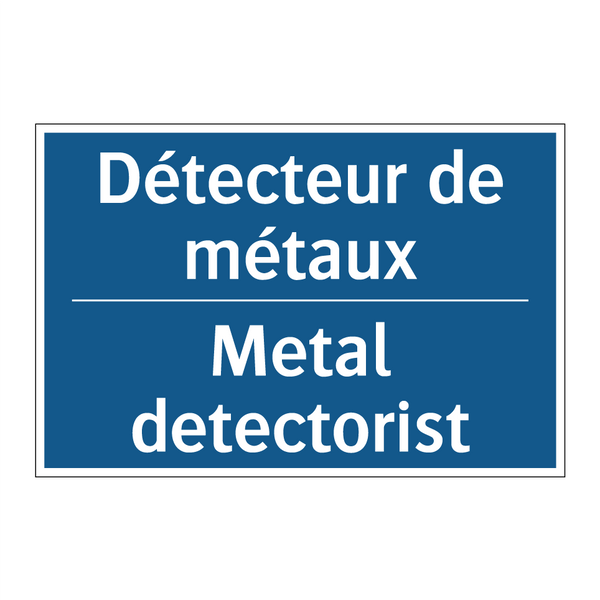 Détecteur de métaux - Metal detectorist
