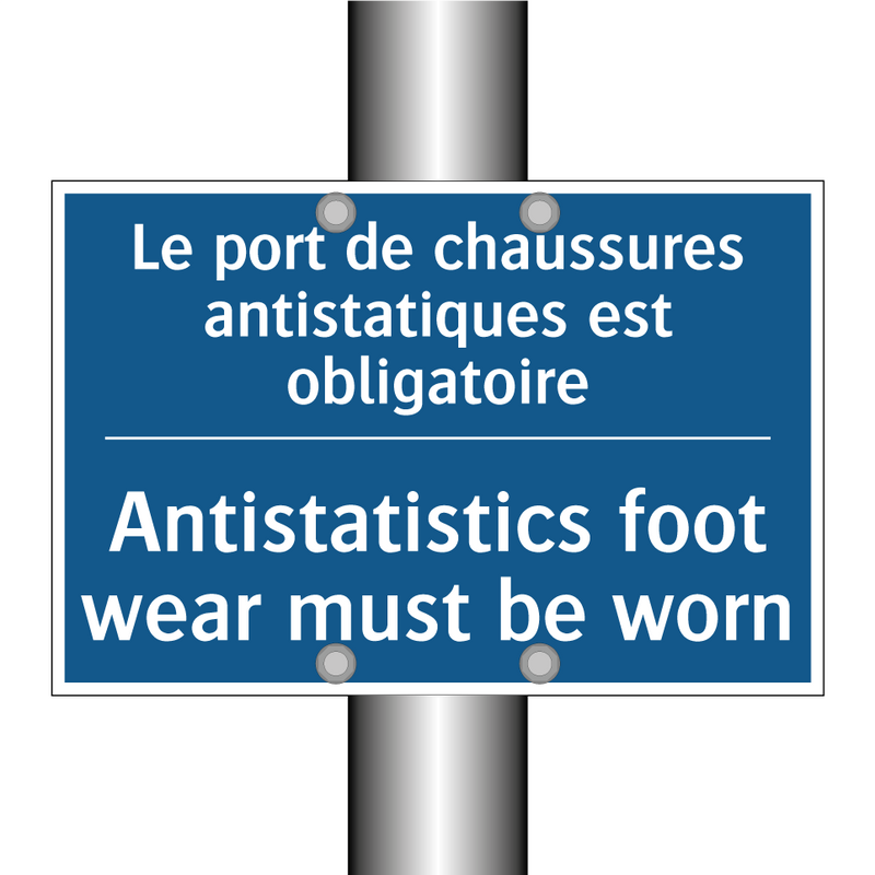 Le port de chaussures antistatiques  /.../ - Antistatistics foot wear must  /.../