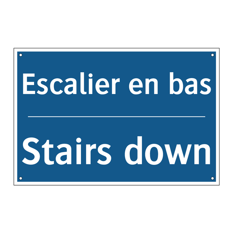 Escalier en bas - Stairs down