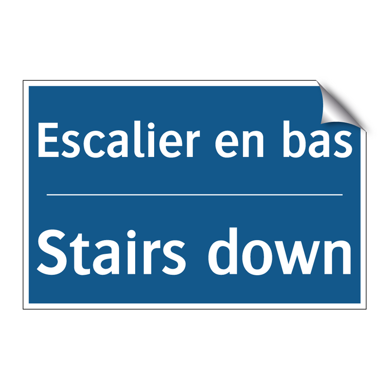 Escalier en bas - Stairs down