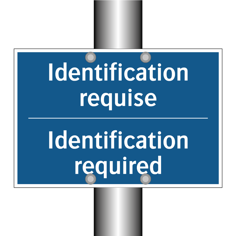 Identification requise - Identification required