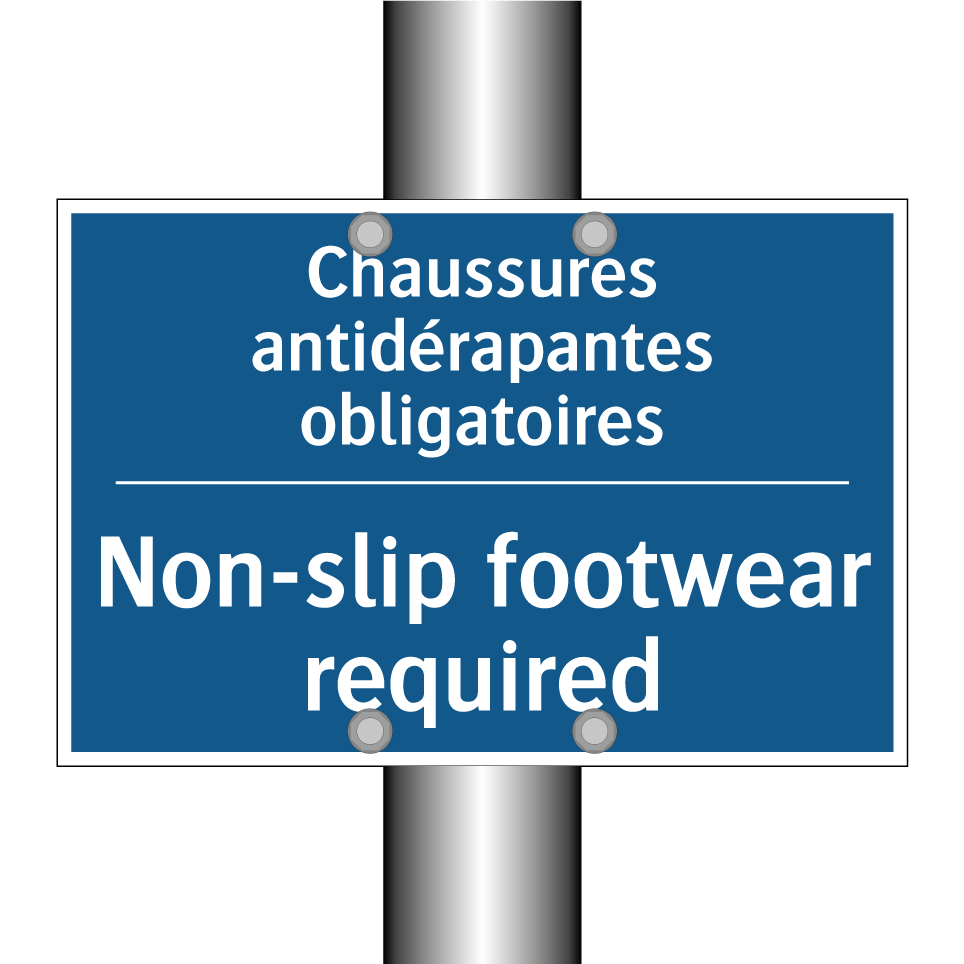 Chaussures antidérapantes obligatoires /.../ - Non-slip footwear required