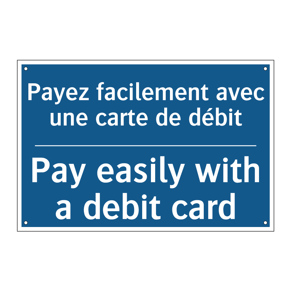 Payez facilement avec une carte  /.../ - Pay easily with a debit card