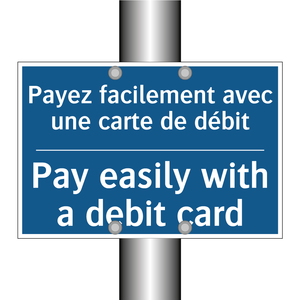 Payez facilement avec une carte  /.../ - Pay easily with a debit card