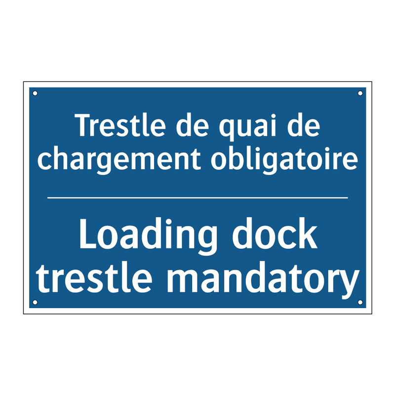 Trestle de quai de chargement  /.../ - Loading dock trestle mandatory